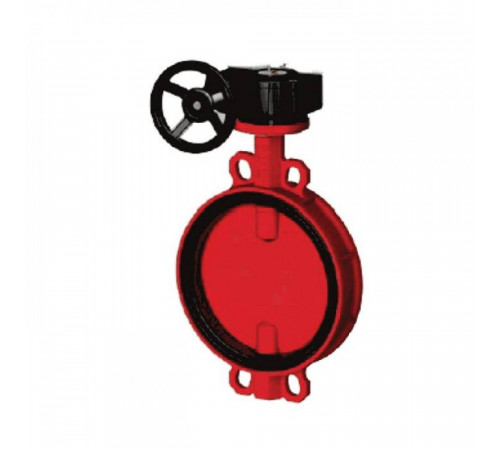 Затвор дисковый поворотный чугун VPI4448R-08EP Ду 50 Ру16 межфл с редуктором диск чугун манжета EPDM Tecofi VPI4448R-08EP0050