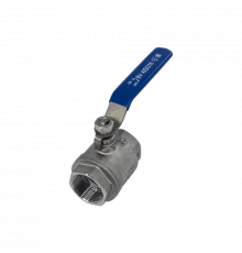 Кран шаровый муфтовый двусоставной нержавеющий (2PC), AISI316 DN32 (1_1/4"), (CF8M), PN40