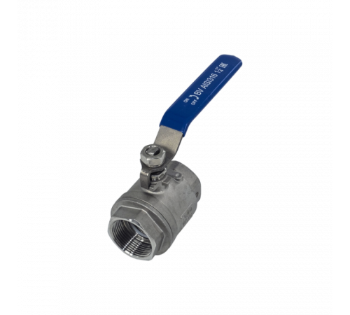 Кран шаровый муфтовый двусоставной нержавеющий (2PC), AISI316 DN32 (1_1/4