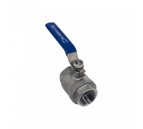 Кран шаровый муфтовый двусоставной нержавеющий (2PC), AISI316 DN32 (1_1/4
