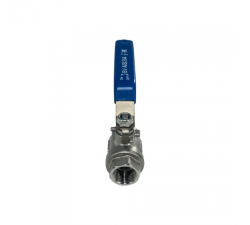 Кран шаровый муфтовый двусоставной нержавеющий (2PC), AISI304 DN15 (1/2