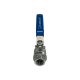 Кран шаровый муфтовый двусоставной нержавеющий (2PC), AISI304 DN15 (1/2