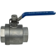 Кран шаровый муфтовый двусоставной нержавеющий (2PC), AISI304 DN65 (2_1/2