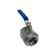Кран шаровый муфтовый двусоставной нержавеющий (2PC), AISI304 DN65 (2_1/2