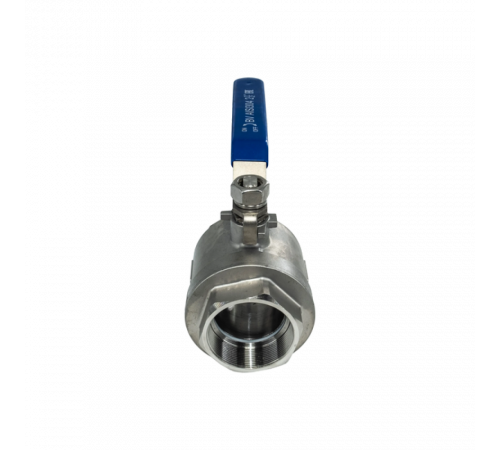 Кран шаровый муфтовый двусоставной нержавеющий (2PC), AISI304 DN65 (2_1/2