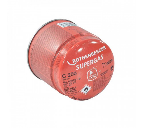 Баллон пропан-бутан SuperGaz C200 190гр Rothenberger 35901-В