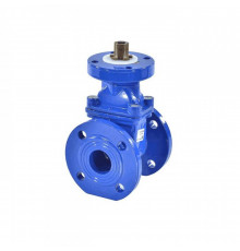 Задвижка чугун 30ч939рМЗВ обрезиненный клин Ду 350 Ру10/16 фл под эл/привод