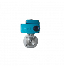Кран шаровый межфланцевый, AISI304 DN25 (1"), с электроприводом AC 24V (C-03)