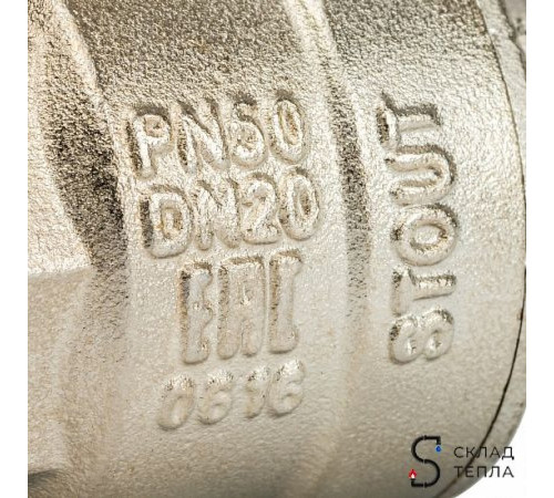 Кран шаровой полнопроходной STOUT - 3/4' (НР/ВР, PN40, Tmax 150°С, ручка-рычаг черная) SVB-0003-000020