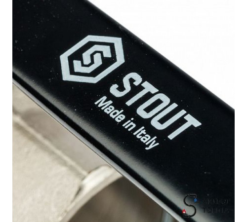 Кран шаровой полнопроходной STOUT - 2' (НР/ВР, PN40, Tmax 150°С, ручка-рычаг черная) SVB-0003-000050