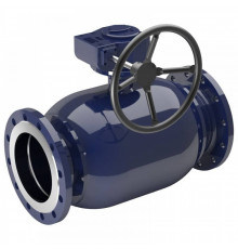Кран стальной NAVAL фланец-фланец DN350 PN16 с редуктором