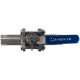 Кран шаровый приварной трехсоставной нержавеющий (3PC), AISI316 DN20 (3/4