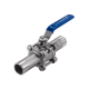 Кран шаровый приварной трехсоставной нержавеющий (3PC), AISI316 DN25 (1