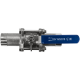 Кран шаровый приварной трехсоставной нержавеющий (3PC), AISI316 DN32 (1_1/4