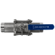 Кран шаровый приварной трехсоставной нержавеющий (3PC), AISI316 DN50 (2