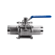 Кран шаровый приварной трехсоставной нержавеющий (3PC), AISI316 DN65 (2_1/2