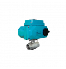 Кран шаровый муфтовый (2PC), AISI304 DN32 (1_1/4"), с электроприводом AC 220V (С-05)
