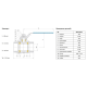 Кран шаровый муфтовый двусоставной нержавеющий (2PC), AISI316 DN32 (1_1/4