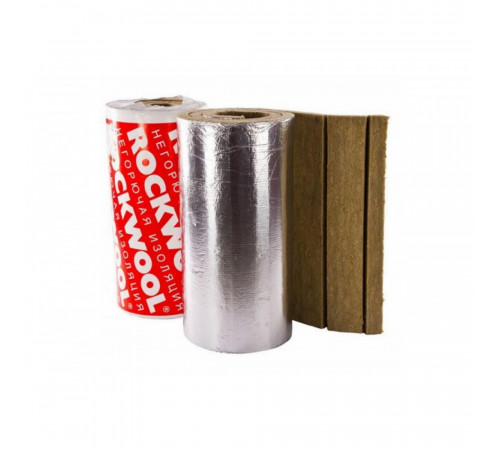 Рулон минеральная вата LAMELLA MAT L кашированный фольгой 40х1000-6 ROCKWOOL 60272