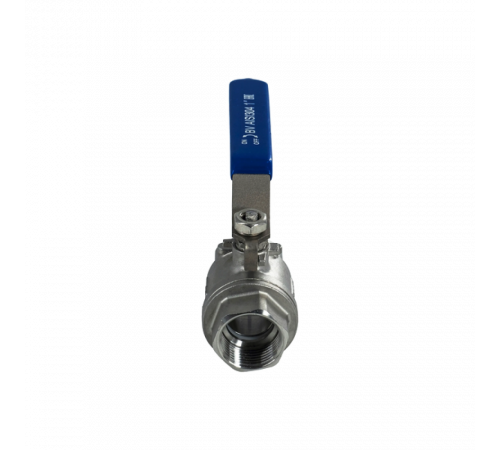 Кран шаровый муфтовый двусоставной нержавеющий (2PC), AISI316 DN25 (1