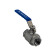 Кран шаровый муфтовый двусоставной нержавеющий (2PC), AISI316 DN25 (1
