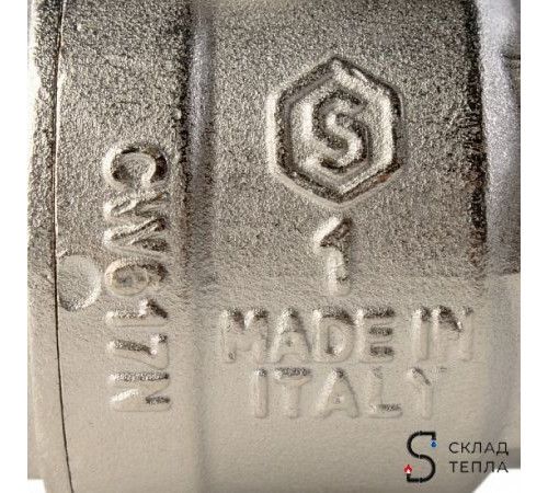 Кран шаровой полнопроходной STOUT - 1/2' (ВР/ВР, PN40, Tmax 150°С, ручка-бабочка черная) SVB-0002-000015