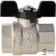 Кран шаровой полнопроходной STOUT - 1' (ВР/ВР, PN40, Tmax 150°С, ручка-бабочка черная) SVB-0002-000025