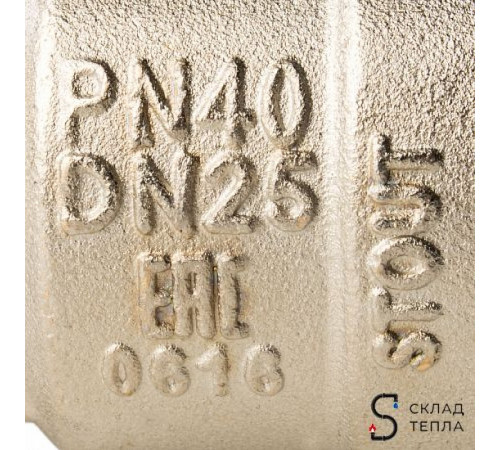 Кран шаровой полнопроходной STOUT - 3/4' (НР/ВР, PN40, Tmax 150°С, ручка-бабочка черная) SVB-0004-000020