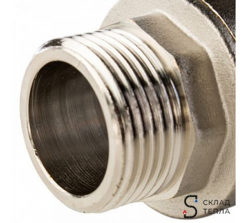 Кран шаровой полнопроходной STOUT - 1'1/4 (НР/ВР, PN40, Tmax 150°С, ручка-бабочка черная) SVB-0004-000032
