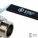 Кран шаровой полнопроходной STOUT - 1' (НР/НР, PN40, Tmax 150°С, ручка-рычаг черная) SVB-0005-000025