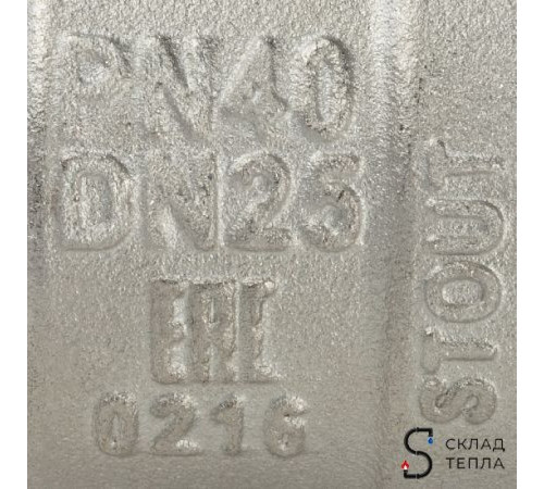 Кран шаровой полнопроходной STOUT - 1' (НР/НР, PN40, Tmax 150°С, ручка-рычаг черная) SVB-0005-000025