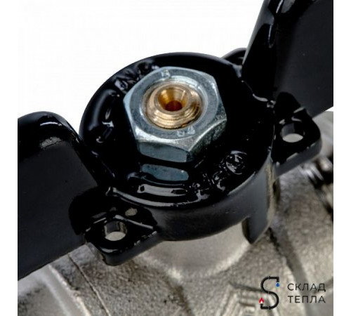 Кран шаровой полнопроходной STOUT - 1'1/4 (НР/НР, PN40, Tmax 150°С, ручка-бабочка черная) SVB-0006-000032