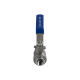 Кран шаровый муфтовый двусоставной нержавеющий (2PC), AISI316 DN10 (3/8
