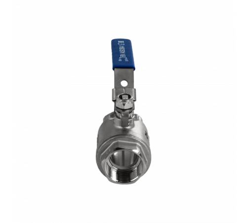 Кран шаровый муфтовый двусоставной с фиксатором нержавеющий (2PC), AISI304 DN32 (1_1/4