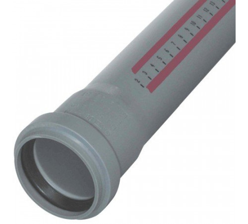 Труба PP-H с раструбом серая HT HTEM Дн 90х2,2х2,0м Ostendorf 114060