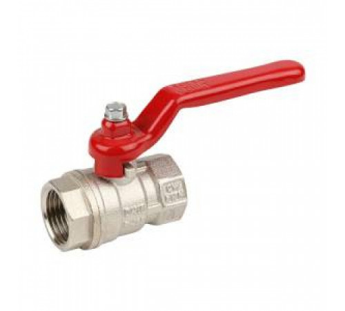 Кран шаровой STOUT - 1/2' (ВР/ВР, PN30, Tmax 150°С, ручка-рычаг красная) SVB-0011-000015