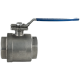 Кран шаровый муфтовый под привод нержавеющий (2PC), AISI304 DN 100 (4