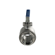 Кран шаровый муфтовый под привод нержавеющий (2PC), AISI304 DN 100 (4