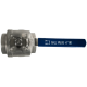 Кран шаровый муфтовый под привод нержавеющий (2PC), AISI304 DN 100 (4