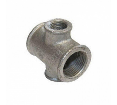 Крестовина чугунная переходная оцинкованная Ду 20 х 15 ( 3/4