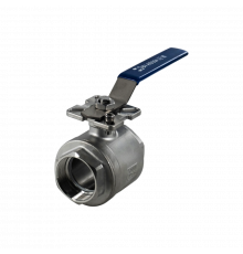Кран шаровый муфтовый под привод нержавеющий (2PC), AISI304 DN65 (2_1/2"), (CF8), PN25