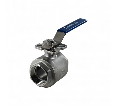 Кран шаровый муфтовый под привод нержавеющий (2PC), AISI304 DN65 (2_1/2