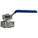 Кран шаровый муфтовый под привод нержавеющий (2PC), AISI304 DN15 (1/2