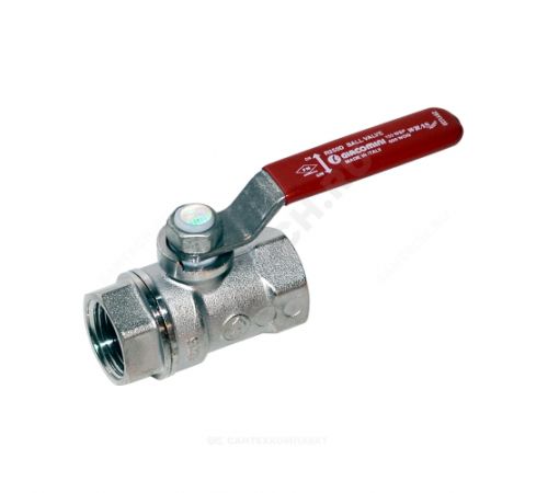 Кран шаровой латунь хром R250D Ду 100 Ру28 ВР рычаг Giacomini R250X011