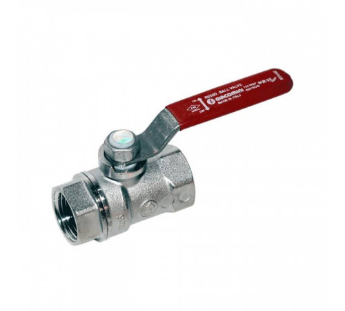 Кран шаровой латунь хром R250D Ду 10 Ру42 ВР рычаг Giacomini R250X002