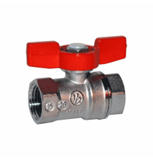 Кран шаровой латунь хром R251D Ду 8 Ру42 ВР бабочка Giacomini R251X001