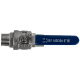 Кран шаровый муфтовый двусоставной НР/НР нержавеющий (2PC), AISI304 DN20 (3/4