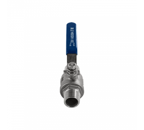 Кран шаровый муфтовый двусоставной НР/НР нержавеющий (2PC), AISI304 DN20 (3/4