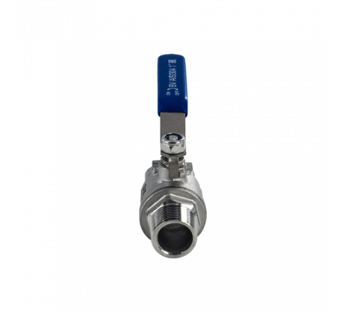 Кран шаровый муфтовый двусоставной ВР/НР нержавеющий (2PC), AISI304 DN25 (1