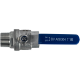 Кран шаровый муфтовый двусоставной ВР/НР нержавеющий (2PC), AISI304 DN25 (1